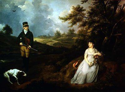 Retrato de um Cavalheiro e de uma Senhora de Johann Heinrich Schroder