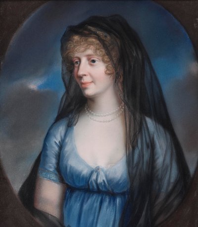 Johann Heinrich Schröder - Princesa Luise von Stolberg-Gedern, duquesa viúva de Saxe-Meiningen de Johann Heinrich Schroder