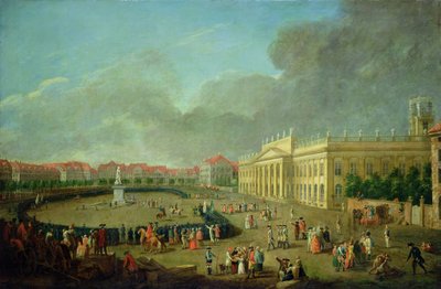 A Dedicação do Memorial a Frederico II em Kassel, 1783 de Johann Heinrich Tischbein