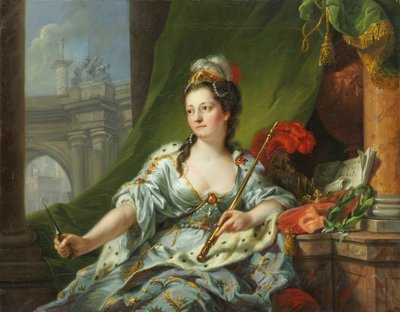 A Musa Melpomene (as nove musas, 1771) de Johann Heinrich Tischbein