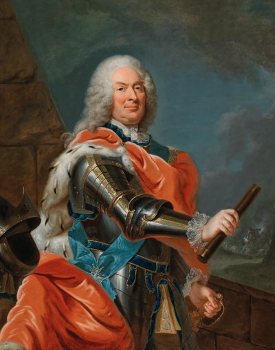 Retrato de Guilherme VIII, Landgrave de Hesse-Kassel 1682-1760. de Johann Heinrich Tischbein the Elder