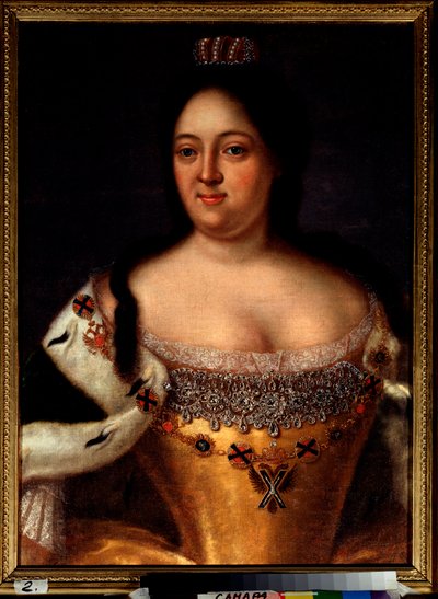 Retrato da Imperatriz Ana I da Rússia (Anna Ivanovna de Johann Heinrich Wedekind