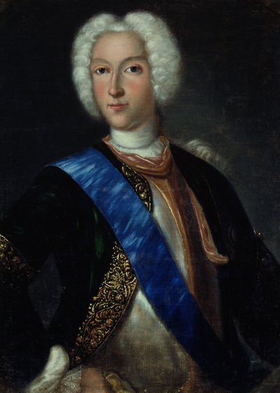 Retrato do Czar Pedro II (1715-1730) de Johann Heinrich Wedekind