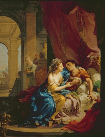 Antônio e Cleópatra, 1774 de Johann Heinrich Wilhelm Tischbein