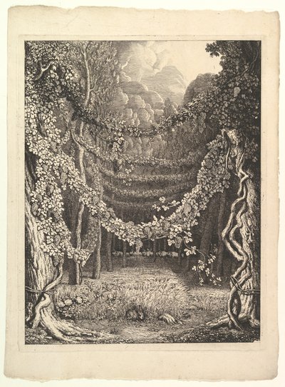 Frontispício para a edição IV de Homero, extraído da antiguidade, Göttingen: Heinrich Diete ..., ca.1796. de Johann Heinrich Wilhelm Tischbein