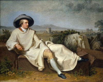 Goethe no Campagna, 1787 de Johann Heinrich Wilhelm Tischbein