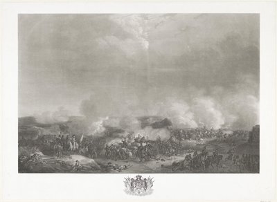 Príncipe de Orange na Batalha de Quatre-Bras, 1815 Doze placas da chegada e inauguração de William I em Bruxelas e as batalhas em Quatre-Bras e Waterloo em 1815 (título da série) de Johann Hürlimann