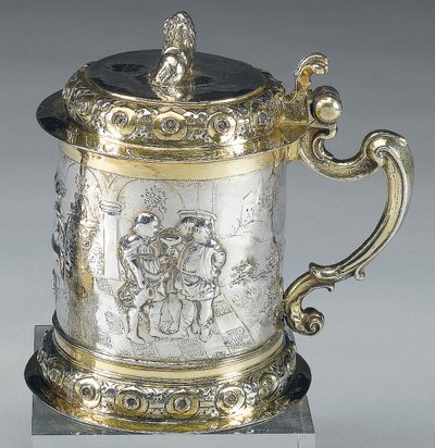 Tankard, Danzig, c.1680 (pacote prata dourada) (ver também 469712) de Johann II Rohde