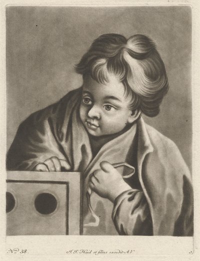 Rapaz com uma caixa de Johann Jacobus Haid