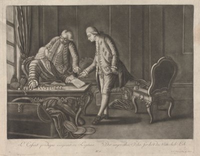 O Filho Pródigo exigindo o seu legítimo lugar de Johann Jacobus Haid