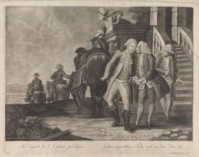 A partida do Filho Pródigo de Johann Jacobus Haid