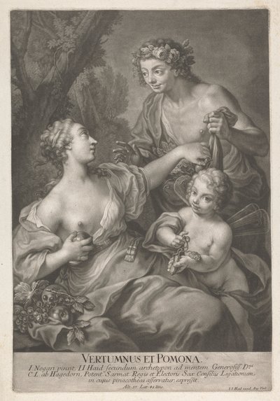 Vertumnus e Pomona de Johann Jacobus Haid