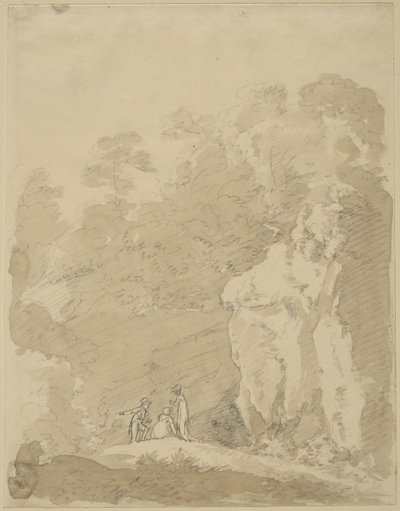 Sr. e duas senhoras de Johann Jakob Dorner der Jüngere