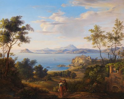 Johann Joachim Faber A baía de Pozzuoli, perto de Nápoles 1829 de Johann Joachim Faber