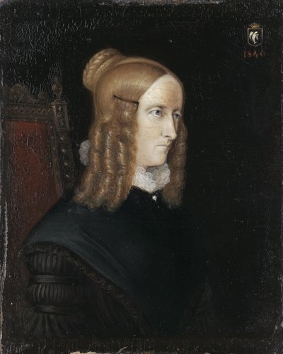 Retrato de Annette von Droste-Hülshoff 1797-1848, 1840 de Johann Joseph Sprick