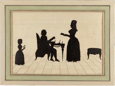 O Sr. e a Sra. Roland e a sua filha Eudora de Johann Kaspar Lavater