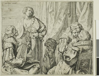 Interior com dois pares de amantes e um tolo de Johann Liss