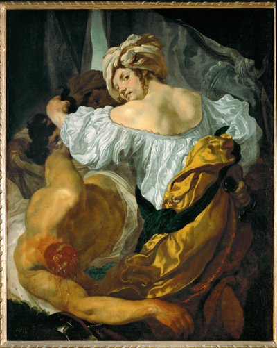 Judite e Holofernes, obra tardia (pintura sobre tela) de Johann Liss