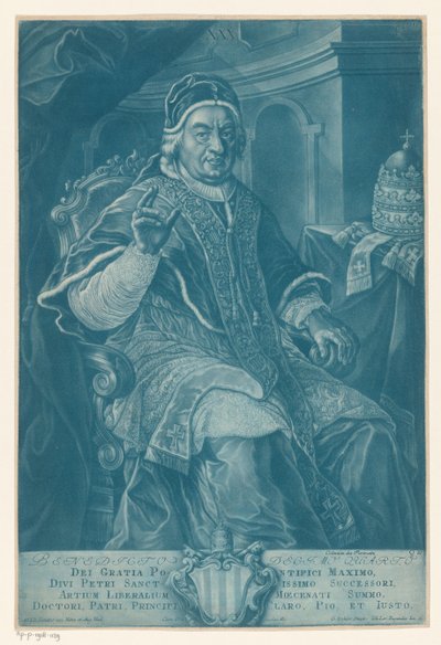 Retrato de Bento XIV de Johann Lorenz Rugendas (II)