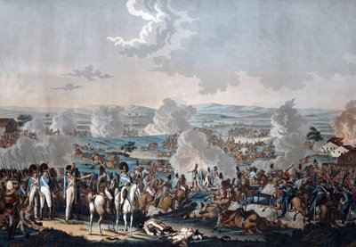 A Batalha de Wagram (1809) - Rugendas, Johann Lorenz, o Jovem (1775-1826) - Aquatint - 52,8x63,4 - Coleção Privada de Johann Lorenz Rugendas