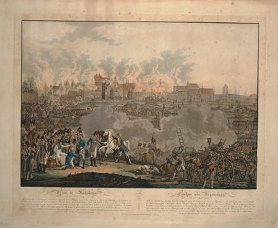 A Batalha de Ratisbona em 23 de abril de 1809, 1809 de Johann Lorenz Rugendas the Younger