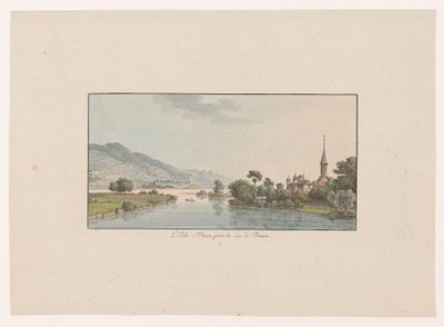 Vista da Ilha Saint-Jean no Lago Bieler L