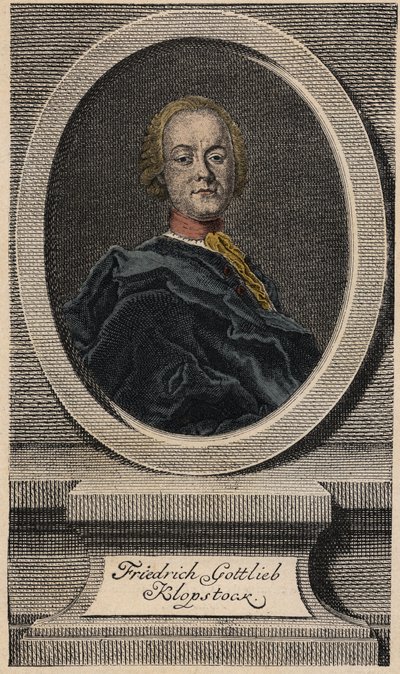 Friedrich Gottlieb Klopstock (1724-1803), poeta alemão de Johann Martin Bernigeroth