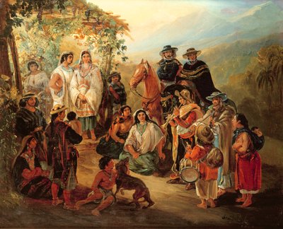 Trajes Regionais, 1850 de Johann Moritz Rugendas