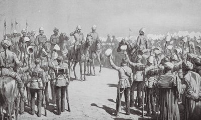 Contingente australiano a sair de Suakin (litografia) de Johann Nepomuk (after) Schonberg