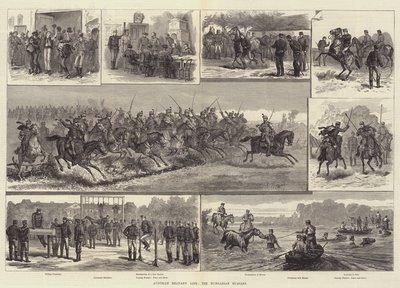 Vida militar austríaca, os hussardos húngaros de Johann Nepomuk Schonberg
