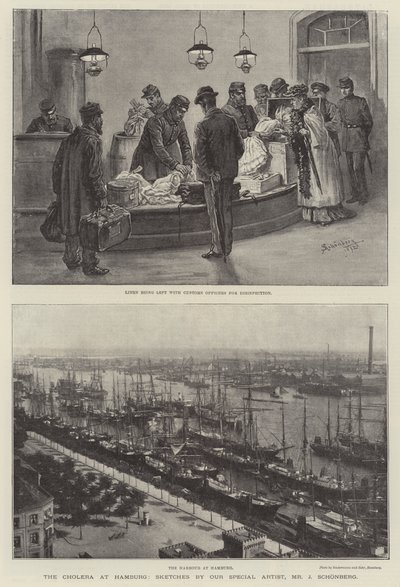 O cólera em Hamburgo de Johann Nepomuk Schonberg