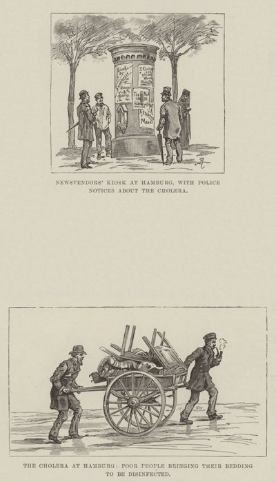 O cólera em Hamburgo de Johann Nepomuk Schonberg