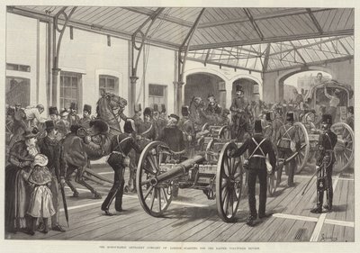 A Honorável Companhia de Artilharia de Londres começando pela Páscoa Voluntária Review de Johann Nepomuk Schonberg