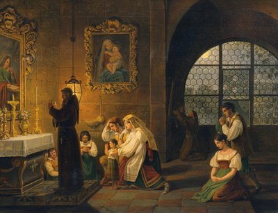 O interior de uma igreja italiana de Johann Nepomuk Schödlberger