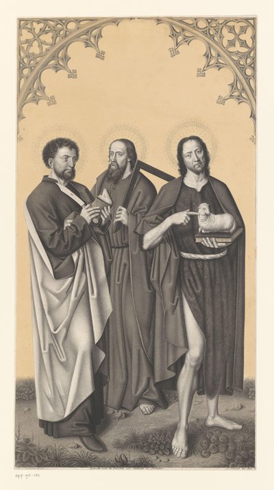São Bartolomeu, Tomé e João Baptista
Obras da colecção dos irmãos Boisserée (título da série)
Galerie des Frères Boisserée (título da série) de Johann Nepomuk Strixner