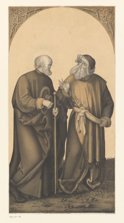 São José e Joaquim Obras da coleção dos irmãos Boisserée (título da série) Galerie des Frères Boisserée (título da série) de Johann Nepomuk Strixner