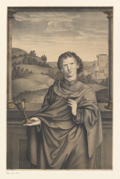 João Evangelista Obras da coleção dos irmãos Boisserée (título da série) Galerie des Frères Boisserée (título da série) de Johann Nepomuk Strixner