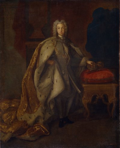 Retrato do czar Pedro II da Rússia 1715-1730, 1728 de Johann Paul Luedden