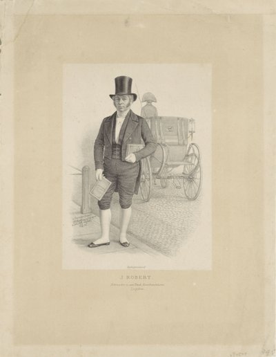 Retrato de J. Robert com carruagem
J. Robert (título sobre o objecto) de Johann Peter Berghaus