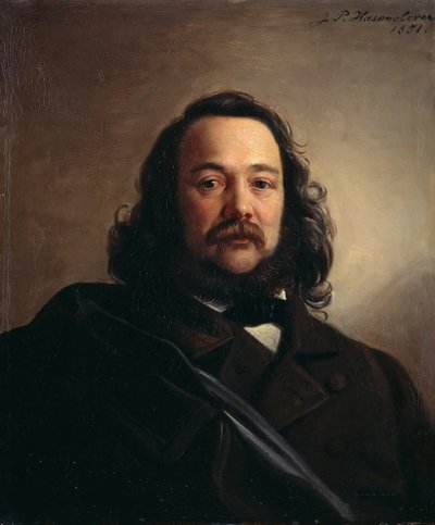 Retrato de Ferdinand Freiligrath 1810-1876, 1851. de Johann Peter Hasenclever