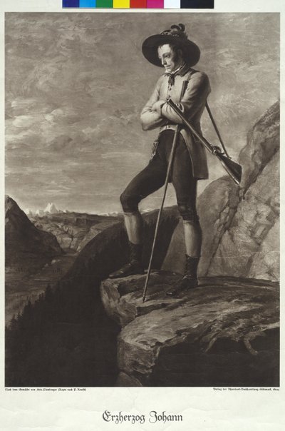 Arquiduque Johann (impressão) de Johann Peter Krafft