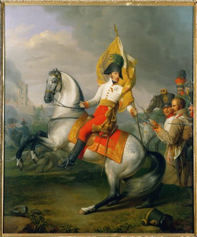 O arquiduque Carlos, irmão do imperador Francisco I/II, vencedor da batalha de Aspern contra o imperador Napoleão I ... de Johann Peter Krafft