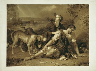 Arindal e Daura de Johann Peter Krafft