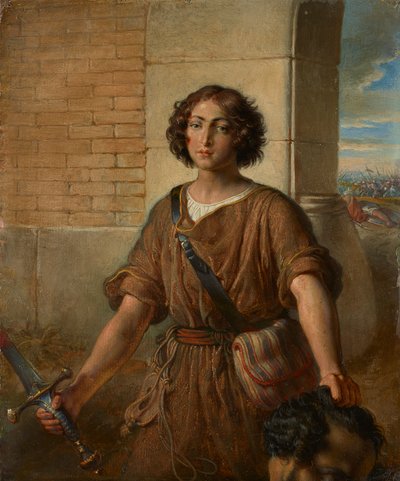 David com a cabeça de Golias de Johann Peter Krafft