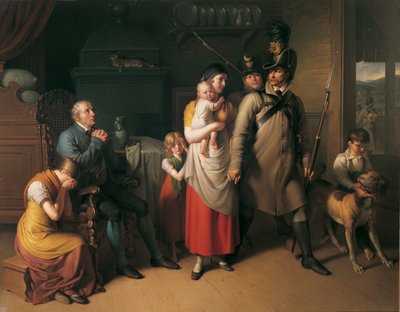 O adeus do Landwehrman de Johann Peter Krafft