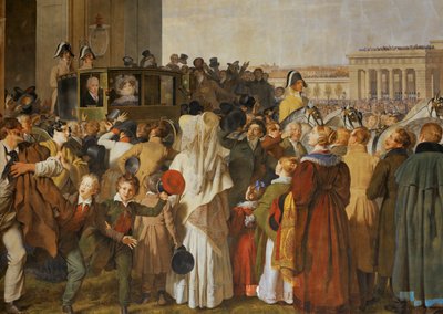 Viagem do Imperador Francisco I após uma doença grave ... de Johann Peter Krafft