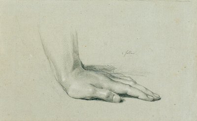 Estudo manual sobre "Arindal e Daura" de Johann Peter Krafft