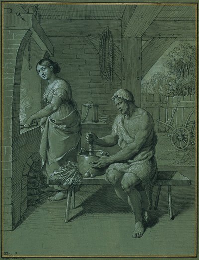 Hércules e Omphale de Johann Peter Krafft