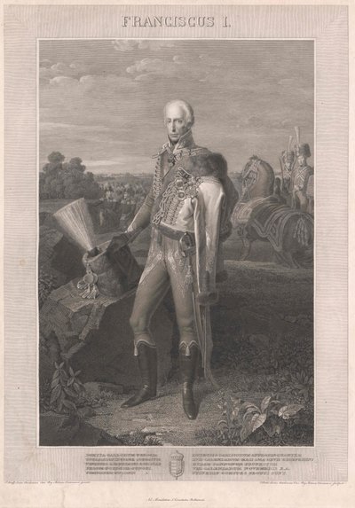 Sacro Imperador Romano-Germânico Francisco II (gravura) de Johann Peter Krafft