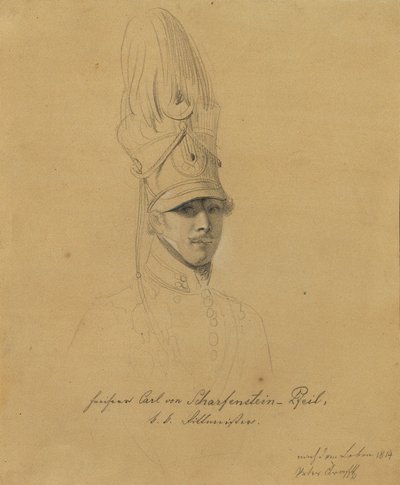 Flecha de Karl Freiherr von Scharfenstein de Johann Peter Krafft